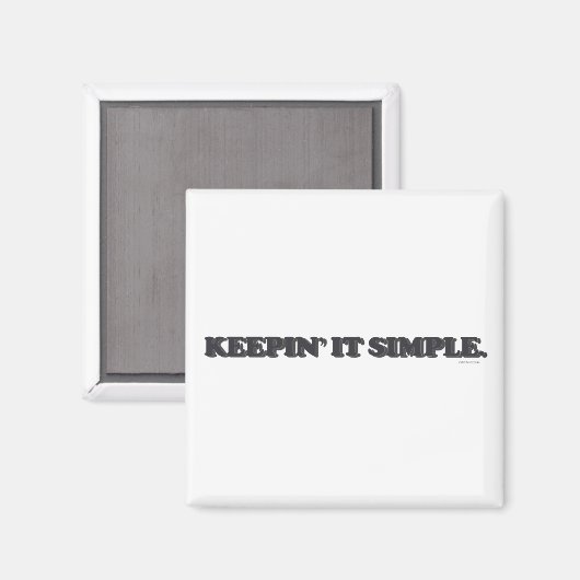 Keepin'Itシンプル マグネット (正面/裏面)