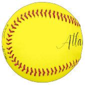 Keepsakeソフトボパーソナライズされたール ソフトボール (正面左)