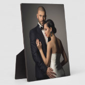 Keepsakeパーソナライズされたの結婚婚約写真 フォトプラーク (側面)