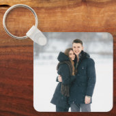 Keepsakeパーソナライズされたカップル写真 キーホルダー (正面)