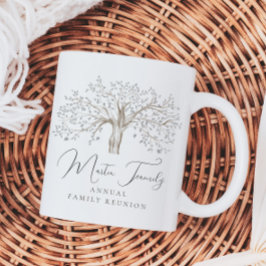 Keepsakeファミリーツリー年間懇親会水彩 コーヒーマグカップ