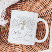 Keepsakeファミリーツリー年間懇親会水彩 コーヒーマグカップ