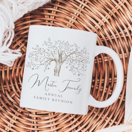 Keepsakeファミリーツリー年間懇親会水彩 コーヒーマグカップ