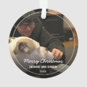 Keepsakeフォトスクリプト休日 オーナメント (裏面)