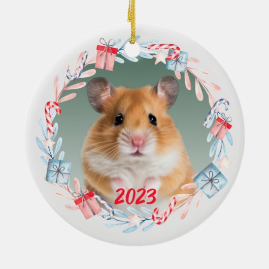 Keepsakeフォトホリデー セラミックオーナメント (裏面)