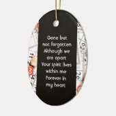 Keepsakeメモリーフォト祈りの言葉ビンゴゲーム セラミックオーナメント (左)