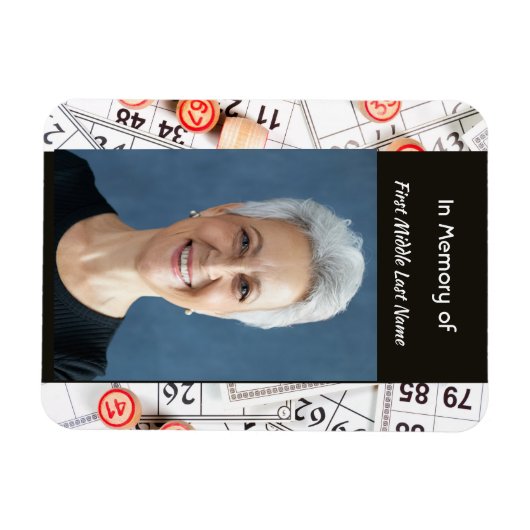 Keepsakeメモリーフォト祈りの言葉ビンゴゲーム マグネット (横)