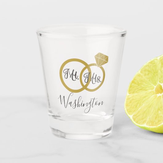 Keepsake氏および夫人 ショットグラス (正面)