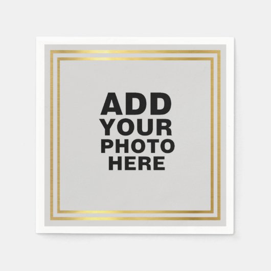 Keepsake結婚の写真 スタンダードカクテルナプキン (正面)