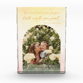 Keepsake誕生日エレガントアーチウォーターのカラー引用文 フォトブロック