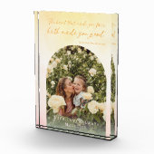 Keepsake誕生日エレガントアーチウォーターのカラー引用文 フォトブロック (右)