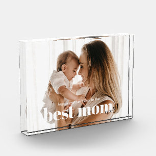 Keepsake エレガント Mom Ever最高の Photo Block フォトブロック
