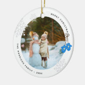 Keepsake モダン Blue Mittens写真 セラミックオーナメント (左)