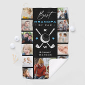 Keepsake '最高の Grandpa by Par' 13 x Photo Collage ゴルフタオル (インサイチュ)