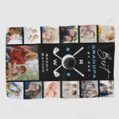 Keepsake '最高の Grandpa by Par' 13 x Photo Collage ゴルフタオル (横)