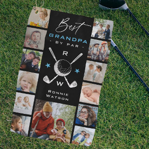 Keepsake '最高の Grandpa by Par' 13 x Photo Collage ゴルフタオル