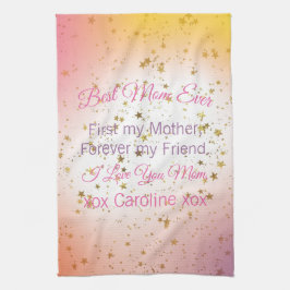 Keepsake 最高の Mom Everトレンディーマザーズモダンデイ キッチンタオル