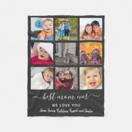 Keepsake 最高の Mom Ever Photo Collage Mother's Day フリースブランケット
