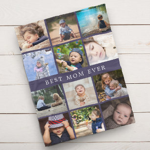 Keepsake 最高の Mom Ever Photo Collage Mothers Day フリースブランケット