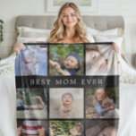 Keepsake 最高の Mom Ever Photo Collage Mothers Day フリースブランケット<br><div class="desc">12枚の写真コラージュを持つ本物の形見。お手伝いもしが必要な場合、または特別なリクエストがある場合にメッセージを表示する。</div>