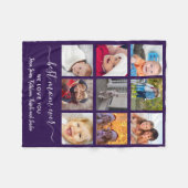 Keepsake 最高の Mom Ever Photo Collage Mothers Day フリースブランケット (正面(横))