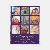 Keepsake 最高の Mom Ever Photo Collage Mothers Day フリースブランケット (正面)