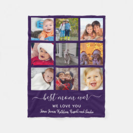 Keepsake 最高の Mom Ever Photo Collage Mothers Day フリースブランケット