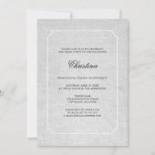 Keepsake 3 Photo Black Ribbon卒業 招待状 (裏面)