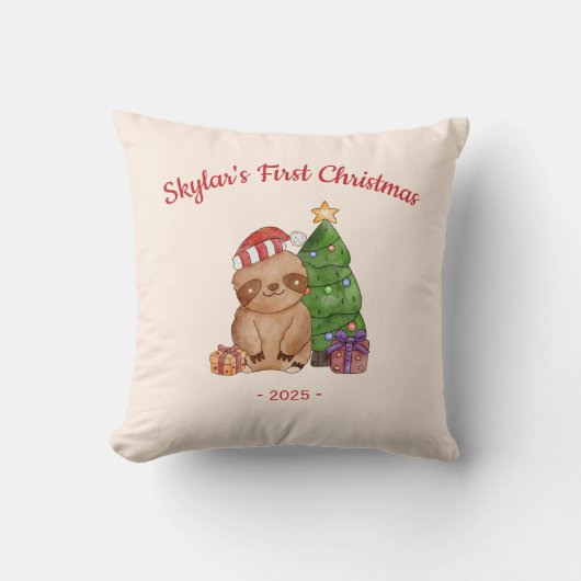 Keepsake Baby's First Christmas クッション (正面)