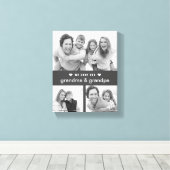 Keepsake Black and White Photos Grandparent キャンバスプリント (インサイチュ (ウッドフロア))