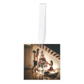 Keepsake Christmas Family Photo Cube キューブオーナメント (正面)