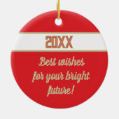 Keepsake! Congrats Any Graduate Ceramic Ornament セラミックオーナメント (裏面)