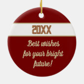 Keepsake! Congrats Any Graduate Ceramic Ornament セラミックオーナメント (裏面)