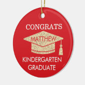 Keepsake! Congrats Kindergarten Grad セラミックオーナメント (左)