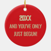 Keepsake! Congrats Kindergarten Grad セラミックオーナメント (裏面)