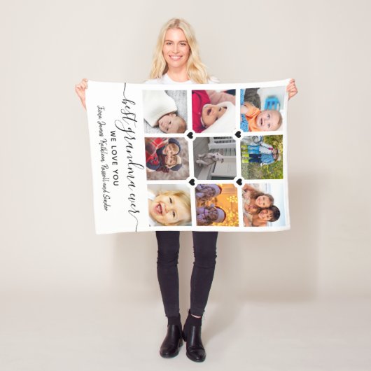 Keepsake Connected By Love 9フォトコラージュ フリースブランケット (インサイチュ)