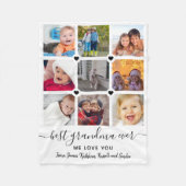 Keepsake Connected By Love 9フォトコラージュ フリースブランケット (正面)