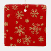 Keepsake Cornish Rex Cat Christmas Personalized  セラミックオーナメント (裏面)