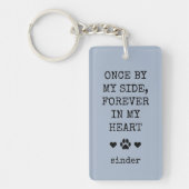 Keepsake Dog悔やみや弔慰ことわざペット写真 キーホルダー (正面)