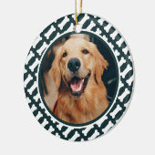 Keepsake Dog Photo Christmas Tree Ornament セラミックオーナメント (左)
