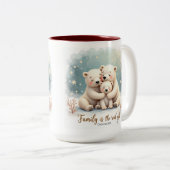 Keepsake Family is the Real Gift Coffee Mug ツートーンマグカップ (正面右)