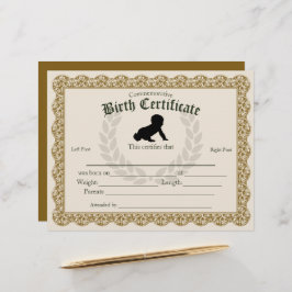 Keepsake Fill-in Footprintベビー誕生証明書