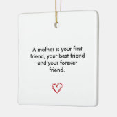Keepsake for Mum, Birthday Gift for Mother, Mother セラミックオーナメント (左)