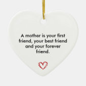 Keepsake for Mum, Birthday Gift for Mother, Mother セラミックオーナメント (正面)