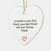 Keepsake for Mum, Birthday Gift for Mother, Mother セラミックオーナメント (左)