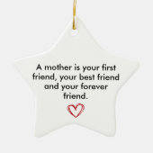 Keepsake for Mum, Birthday Gift for Mother, Mother セラミックオーナメント (正面)