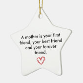 Keepsake for Mum, Birthday Gift for Mother, Mother セラミックオーナメント (左)