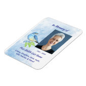 Keepsake Memorial Bluebird Garden Bird マグネット (左側)