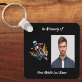 Keepsake Memorial Motocross Motorcycle Racing キーホルダー (正面)