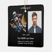 Keepsake  Memorial Motocross Motorcycle Racing セラミックオーナメント (左)